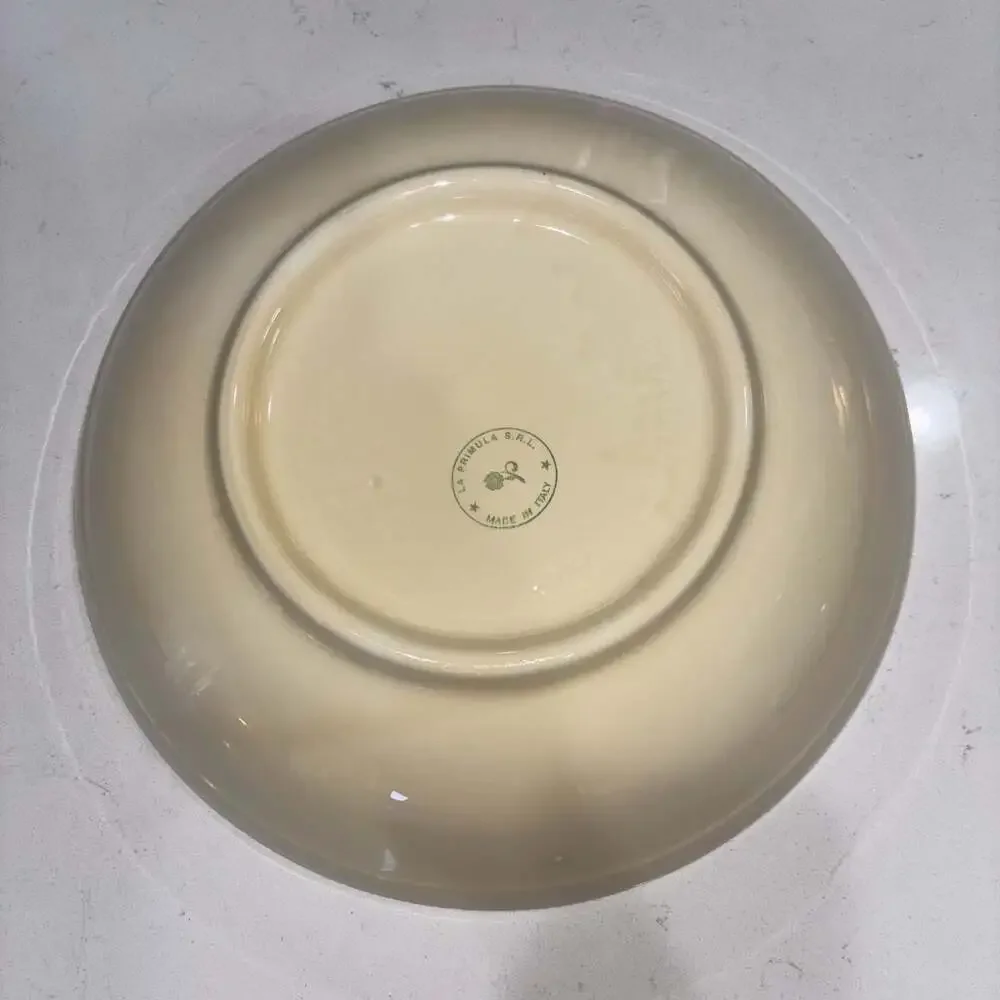 La Primula 12.5” Christmas Holly Bowl Salad Pasta Dish Made In Italy